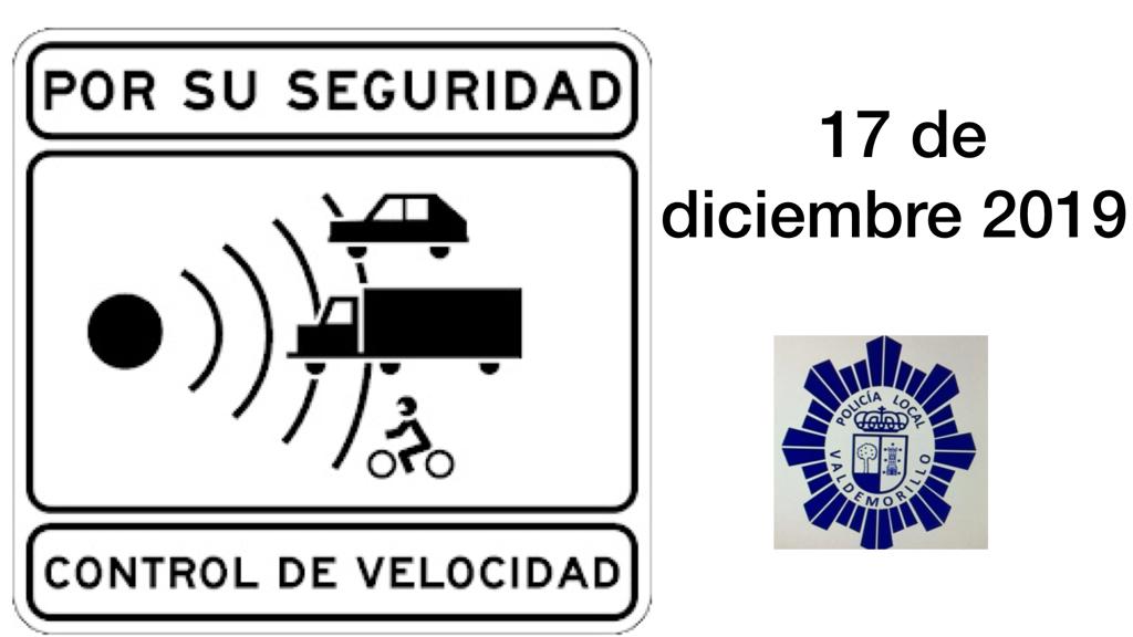Para seguridad de todos, peatones y usuarios en general, este martes, 17 de diciembre,  controles de velocidad en las calles de Valdemorillo