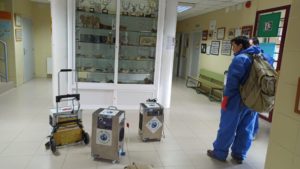 Completada la limpieza y desinfección por ozono  de todas las dependencias municipales  y centros educativos de Valdemorillo