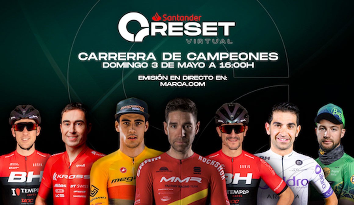 David Valero se alza ganador de la RESET virtual disputada este 3 de mayo  por los siete mejores mountainbikers españoles