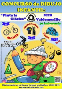 Valdemorillo celebra el 30 aniversario de la Clásica MTB convocando un concurso de dibujo infantil  para que sean los más jóvenes quienes le pongan imagen  a la histórica edición a disputar en el 2021
