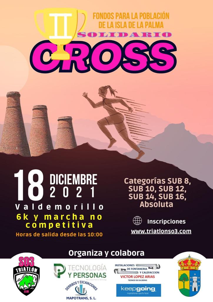 Este 18 de diciembre, Cross Solidario en Valdemorillo  a beneficio de los damnificados por el volcán de La Palma