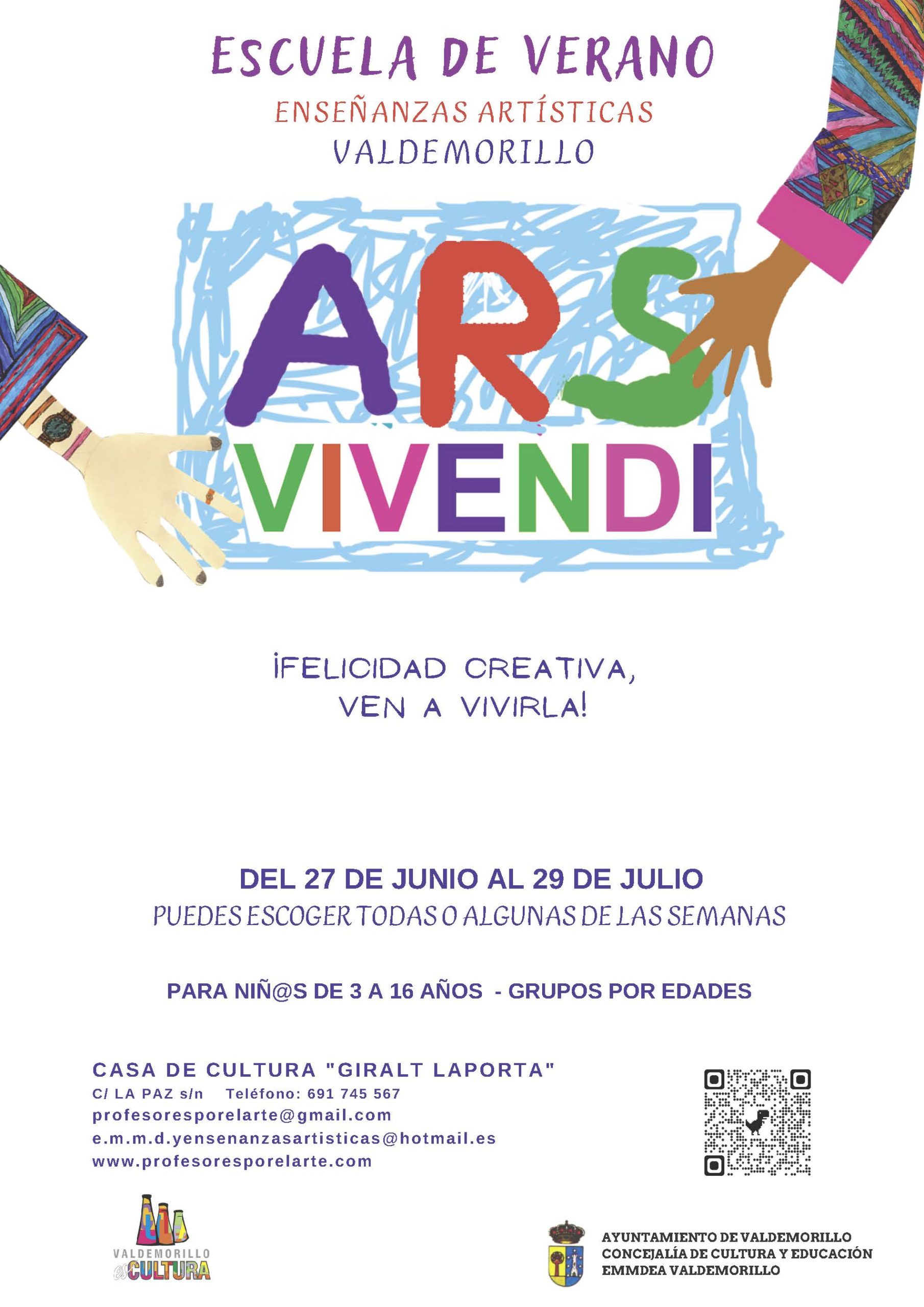 Abiertas ya inscripciones para Ars Vivendi, la Escuela de Verano “más original y creativa de la Sierra”