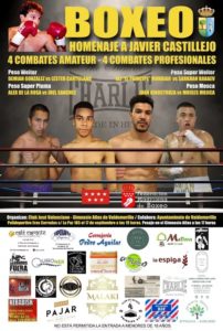 El boxeo homenajea este sábado a Javier Castillejo en Valdemorillo con la disputa de cuatro combates profesionales