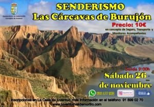 Las Cárcavas de Burujón, un paisaje sorprendente por descubrir con la nueva propuesta senderista de la concejalía de Juventud