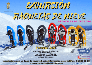 Excursión por Peñalara con raquetas de nieve, nueva propuesta de senderismo de la concejalía de Juventud