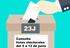 Desde el próximo lunes 5 y hasta el 12 de junio, nuevo período de exposición al público de las listas del censo electoral para las generales del 23J