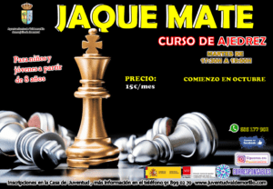 En octubre la concejalía de Juventud vuelve a dar ‘Jaque Mate’ con su curso de ajedrez
