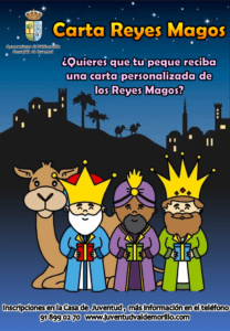 La concejalía de Juventud ya está en contacto con los pajes para que los peques reciban carta de los Reyes Magos en la chiquidisco
