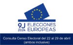 Desde este lunes 22 y hasta el 29 de abril,  abierto período de exposición al público de las listas del censo electoral para las europeas del 9J