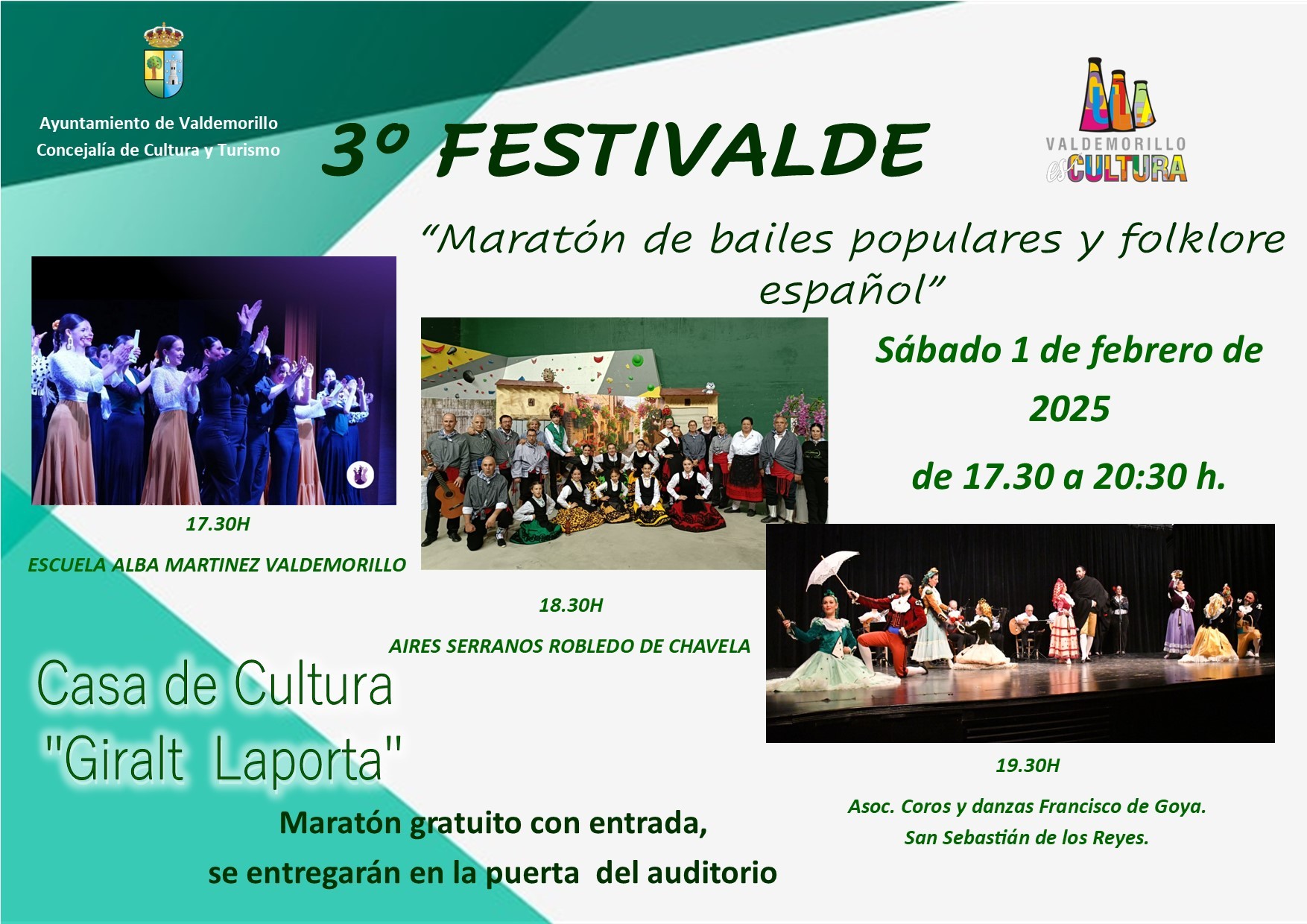 En este momento estás viendo Valdemorillo celebra este sábado su tercer FESTIVALDE, Maratón de Bailes y Folklore Español