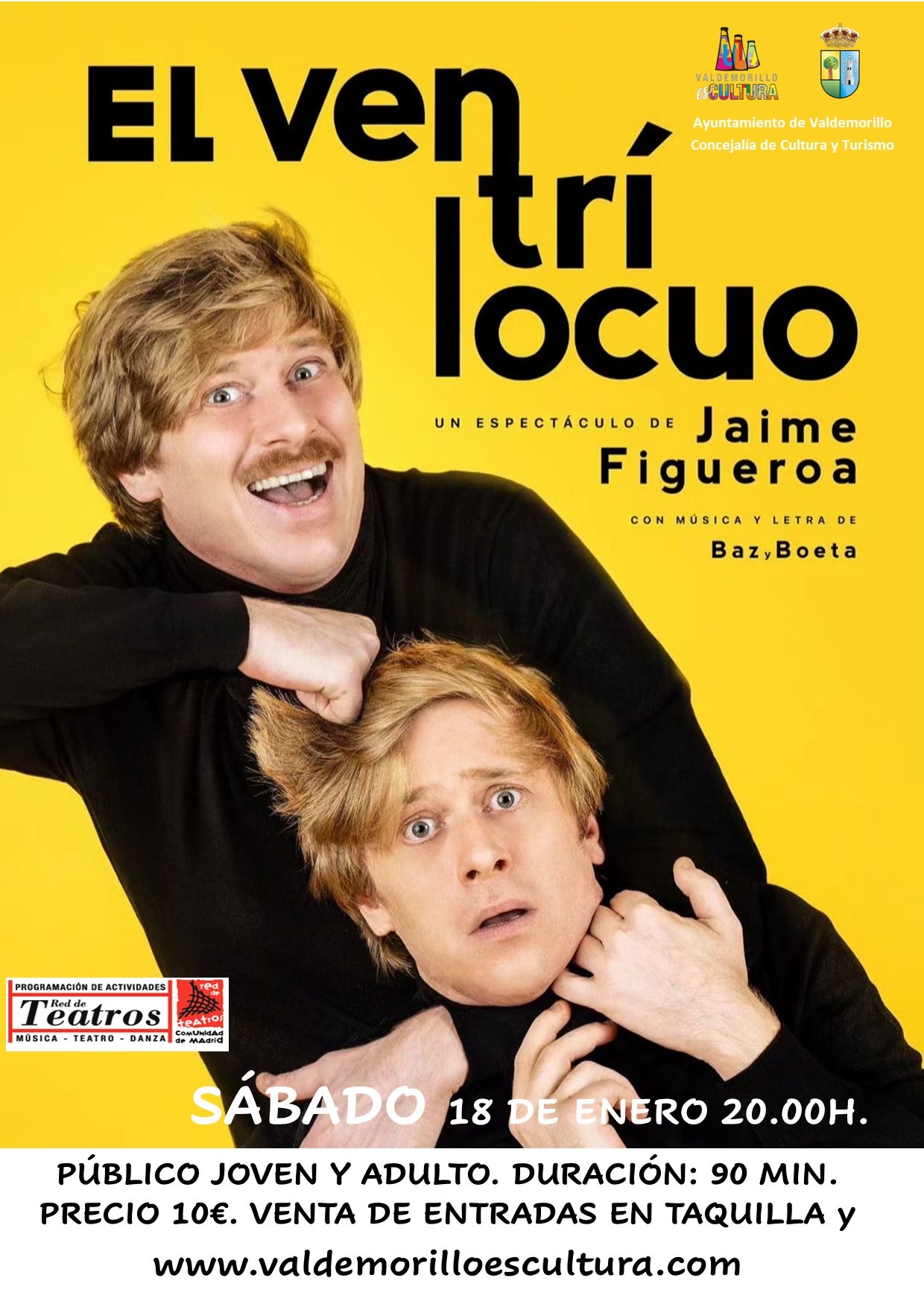 En este momento estás viendo ‘El ventrílocuo’, humor con música en directo  este sábado en la Giralt Laporta