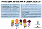 Lee más sobre el artículo El miércoles 12 de marzo se abre plazo de presentación de solicitudes para la admisión de alumnos el próximo curso