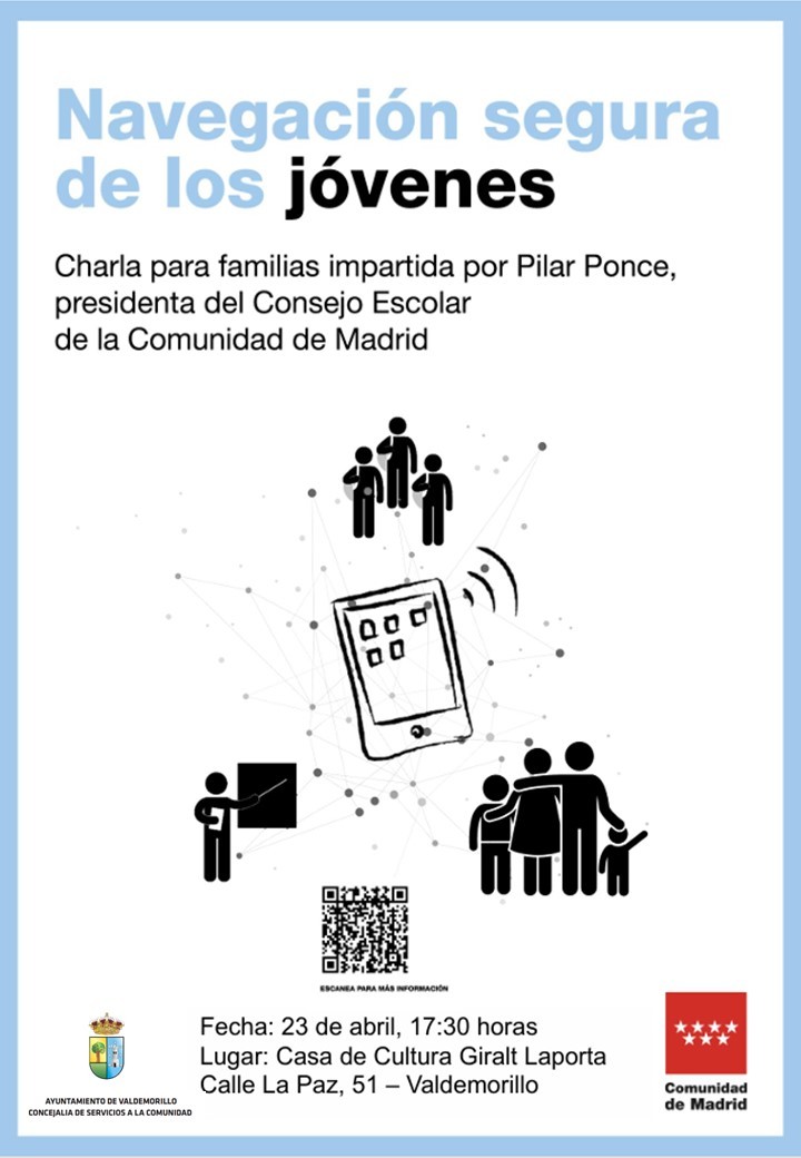 En este momento estás viendo La presidenta del Consejo Escolar de la Comunidad de Madrid presenta a las familias de Valdemorillo la Guía de Navegación Segura de los Jóvenes