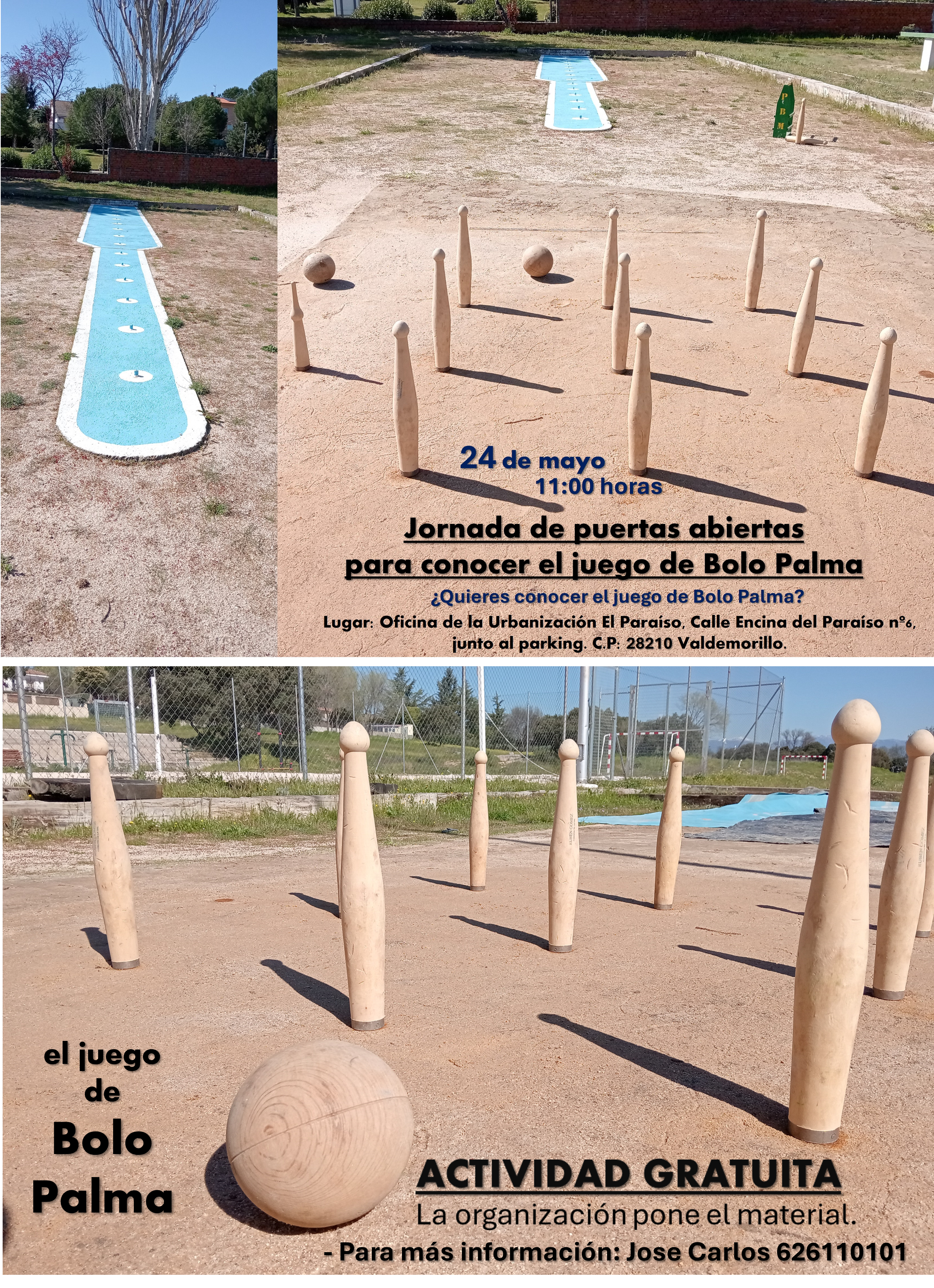 En este momento estás viendo Jornada de Puertas Abiertas el sábado 24 de mayo para descubrir el juego del Bolo Palma