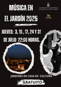 Lee más sobre el artículo Jazz, rock & roll, blues y demás estilos en el ciclo Música en el Jardín al que pondrá broche muy especial el I Micro Abierto de Valdemorillo