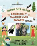 Lee más sobre el artículo Este viernes, exhibición de aves rapaces en los jardines de la Casa de Cultura con Real Falcon