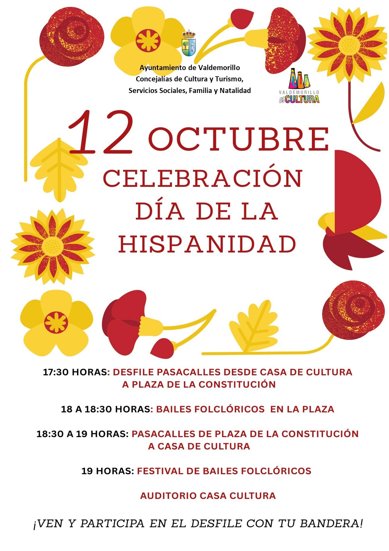En este momento estás viendo Pasacalles y bailes folclóricos para “festejar lo que nos une” en el Día de la Hispanidad