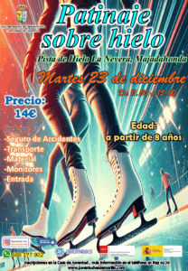 Lee más sobre el artículo La concejalía de Juventud organiza una salida para disfrutar del patinaje sobre hielo en plenas vacaciones navideñas