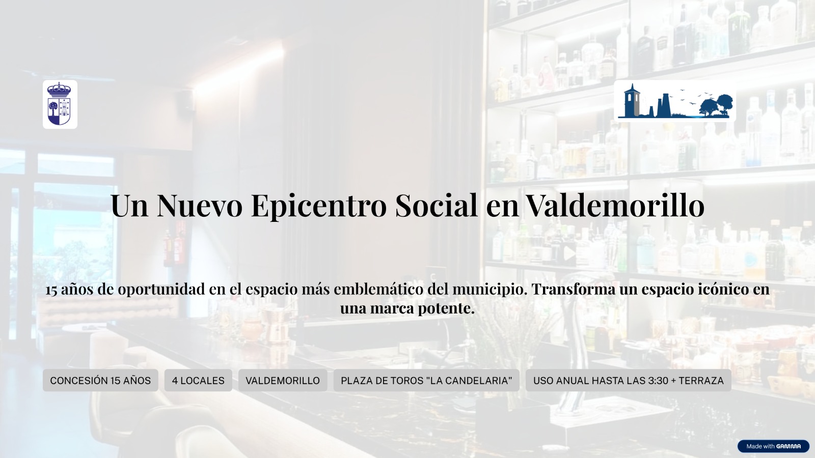 En este momento estás viendo El Ayuntamiento anima a empresarios y emprendedores a presentar su proyecto para dar forma al nuevo epicentro social de Valdemorillo