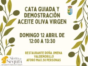 Lee más sobre el artículo Cata guiada y demostración de aceite oliva virgen, este 12 de abril en el restaurante Doña Jimena