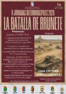 Lee más sobre el artículo II Jornadas Intermunicipales de la Batalla de Brunete del 21 al 24 de mayo en Valdemorillo