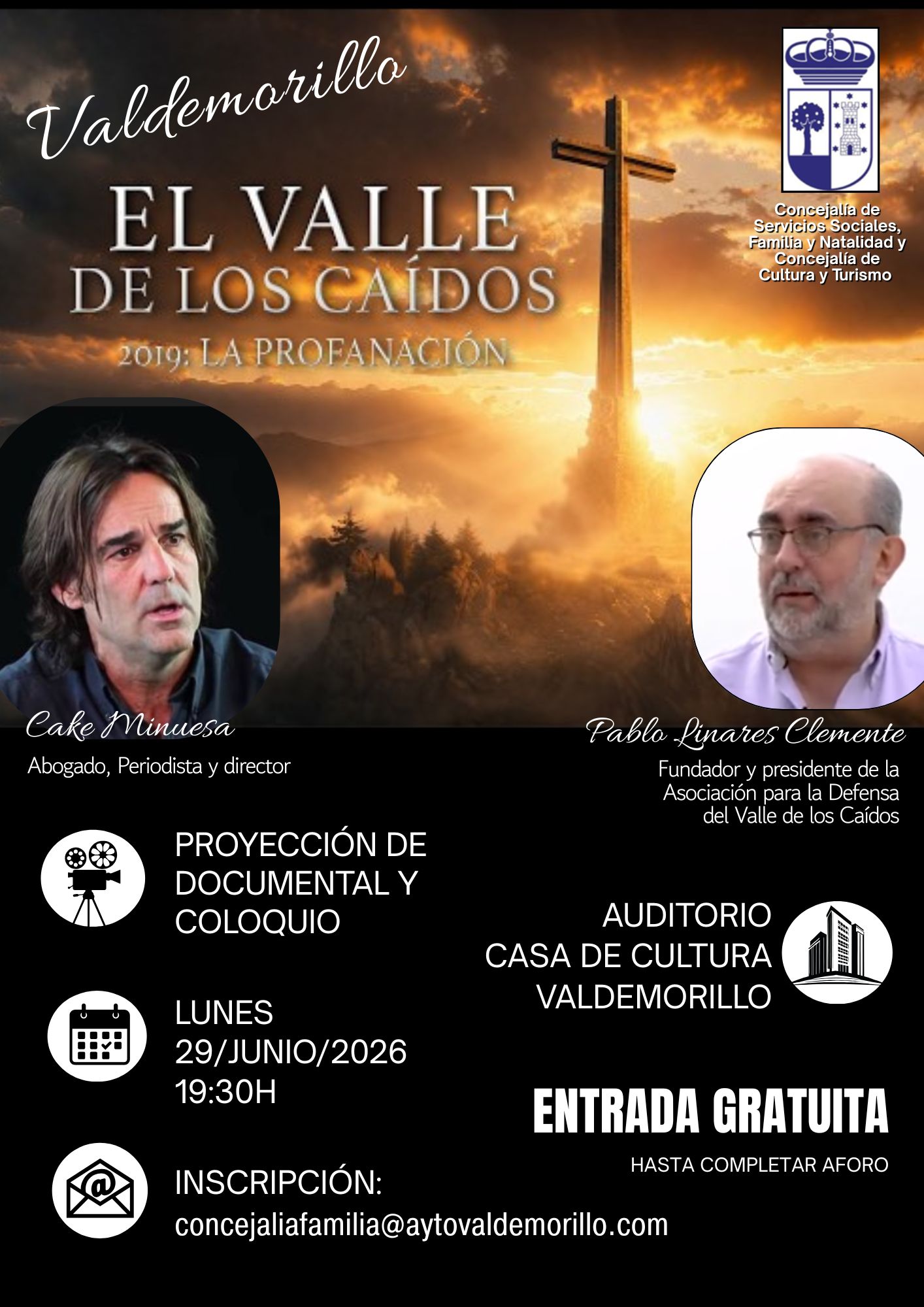 CARTEL VALLE CAIDOS LA PROFANACIÓN
