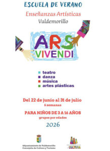 Lee más sobre el artículo Nueva edición de Ars Vivendi, la Escuela de Verano de Enseñanzas Artísticas para menores de 3 a 16 años
