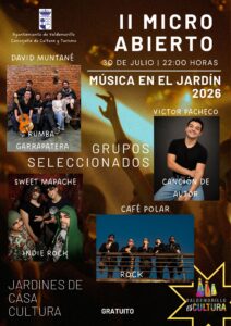 Lee más sobre el artículo Micro Abierto en Valdemorillo para los cuatro finalistas de la segunda edición del concurso que apuesta por dar a conocer a los músicos emergentes de la Comunidad de Madrid