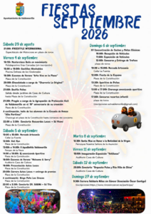 Lee más sobre el artículo El Ayuntamiento invita a todos los vecinos a ser los grandes protagonistas de las Fiestas de Septiembre