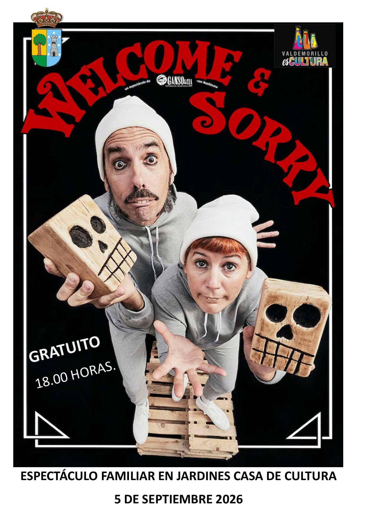 En este momento estás viendo Comedia para hacer reír a toda la familia en la programación de las fiestas de septiembre con ’Wellcome & Sorry’