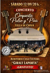 Lee más sobre el artículo La música vuelve al Auditorio este sábado  con el concierto de la Orquesta de Pulso y Púa Villa de Chiva