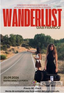 Lee más sobre el artículo Concierto muy especial de Gabriela Franco este viernes, primera parada de ‘Wanderlust’ en una velada a beneficio de la AECC