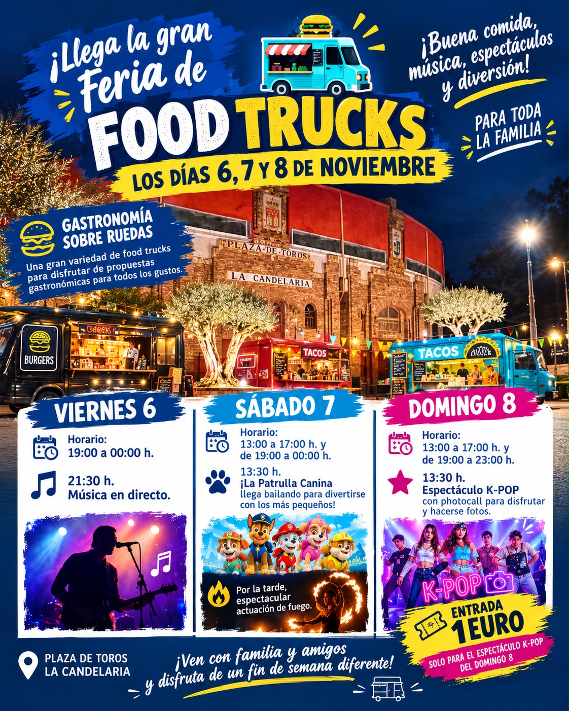 En este momento estás viendo La gran feria de food trucks llega a Valdemorillo el 6, 7 y 8 de noviembre con Finde Family